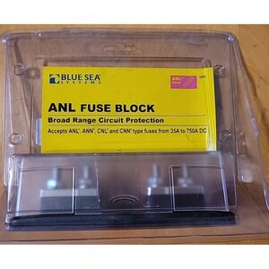 Blue Sea 5503 ANL Fuse Block with Insulating Cover 35 Amp to 750 Amp / MINT COND